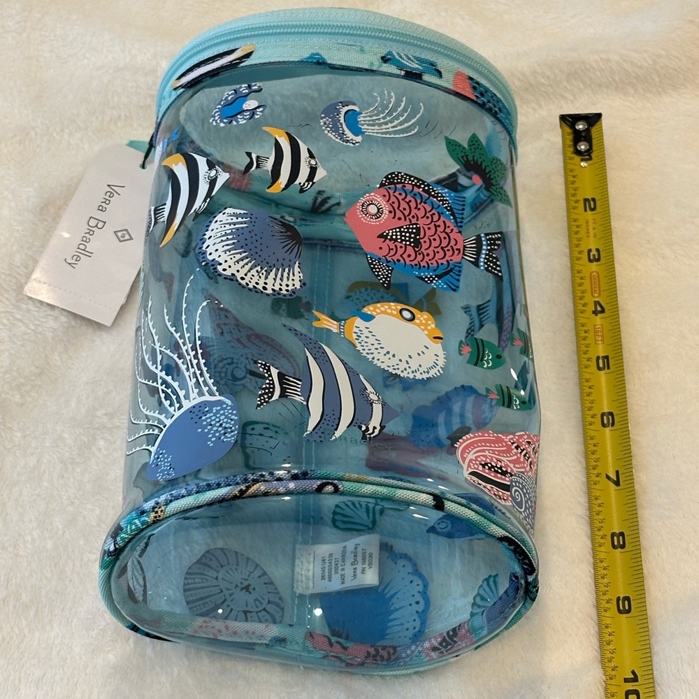 Vera Bradley Blue Cosmetic Bag - Picture 2 of 4
